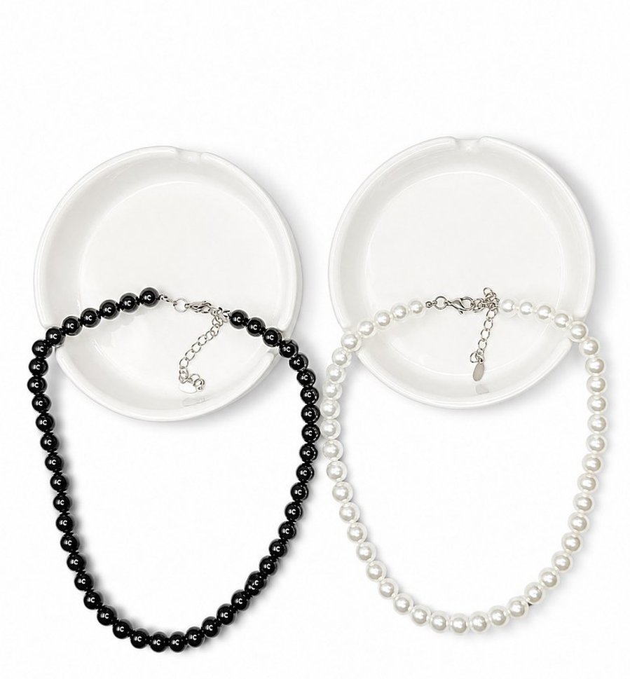 Pearl & Onyx Bead Chain