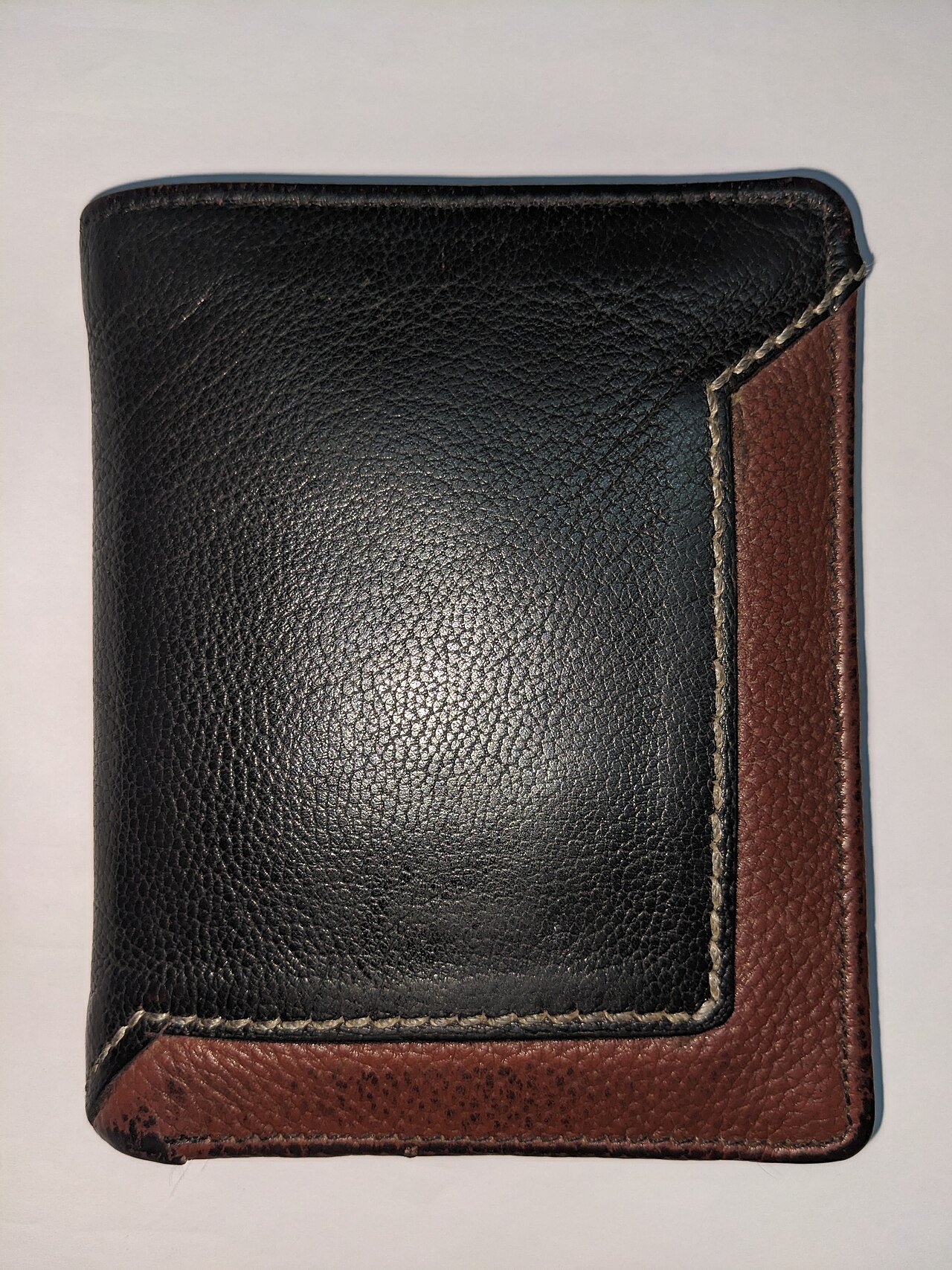 Bifold Leather Wallet · Brown